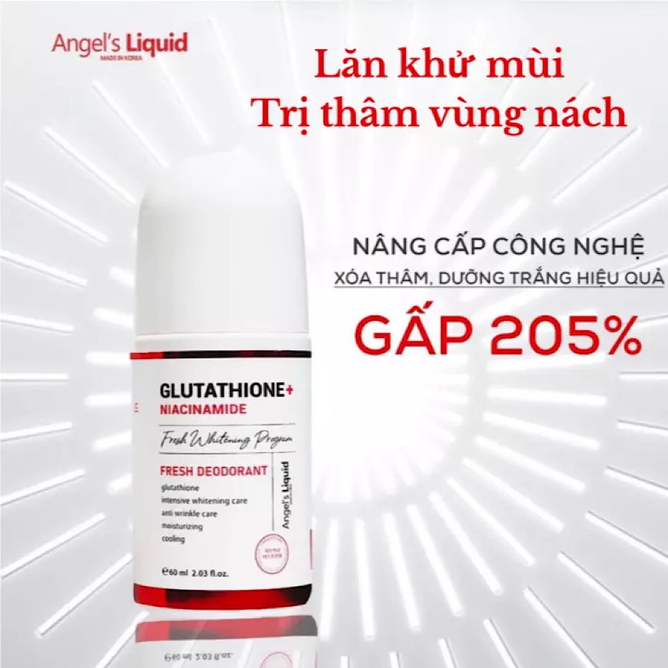 Lăn nách Angel's Liquid Glutathione plus Niacinamide Fresh Deodorant